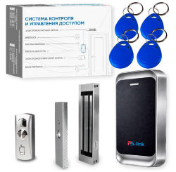 Комплект СКУД  KIT-MT1301MF-WP-180 до 10000 пользователей, металл, тип Mifare, магнитный замок 180 кг