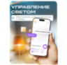 Умный сенсорный двухканальный WIFI выключатель WF-E2 Золотой