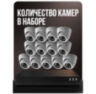 Комплект видеонаблюдения IP 5Мп KIT-A513IP-PL 13 камер, программный датчик движения, удаленный доступ, ночное видение, умный коммутатор
