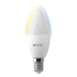 LED лампочка Wi-Fi "Умный дом" HIPER IoT C1 White