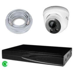 Комплект видеонаблюдения IP 8Мп  KIT-A801IP-ST 1 камера для помещения, аналитика, детекция человека, область вторжения