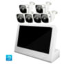 Комплект видеонаблюдения IP Ps-Link KIT-C206IP-POE-LCD / 2Мп / 6 камер / монитор