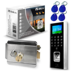Система СКУД  KIT-9700F-SSM сканер отпечатков, до 2000 ключей, EM-marine, в помещение, никелевый накладной замок