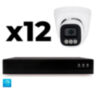 Комплект IP-видеонаблюдения KIT-A412IP-POE 4 Мп, 12 купольных IP-камер, NVR, 16 PoE портов