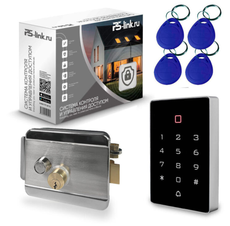 Комплект СКУД KIT-T12EM-SL / электромеханический замок / RFID