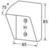 Козырек для звонка зеленый 85×65×75 мм
