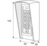 Козырёк для панели доступа Ps-Link PS-208C-EMW белый PETG