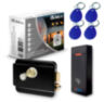 Система СКУД KIT-M010EM-WP-B на 1 дверь, электромеханический НЗ замок, уличный контроллер 10000 карт, EM-Marine 125кГц