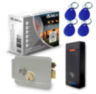 Система СКУД KIT-M010EM-WP-G на 1 дверь, электромеханический НЗ замок, уличный контроллер 10000 карт, EM-Marine 125кГц