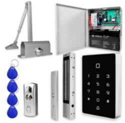 Система СКУД  KIT-T12EM-280UPS с доводчиком 65, блоком резервного питания, 7Ач, сенсорная панель
