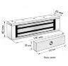 Комплект СКУД Undino KIT-ACP501EM-180 эл. магнитный замок 180кг, RFID, WIFI
