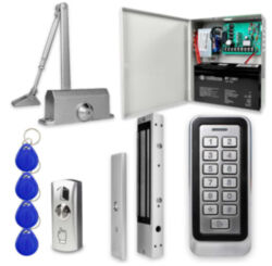 Система СКУД  KIT-208C-350UPS с доводчиком 85, блоком резервного питания, 7Ач