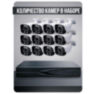 Комплект видеонаблюдения IP 8Мп KIT-C812IP-ST 12 камер для улицы, умная аналитика, детекция человека, детекция автомобиля, область вторжения