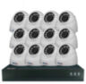 Комплект видеонаблюдения IP 5Мп KIT-A512IP-POE 12 камер с ночной съемкой для помещения, с датчиком движения, питание PoE
