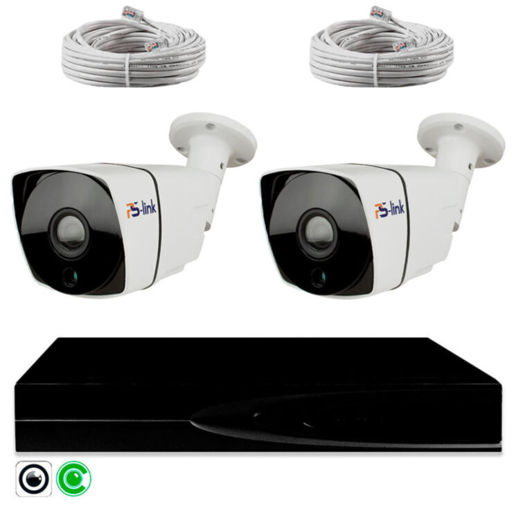 Комплект видеонаблюдения IP 5Мп KIT-C502POE-YE с облачным сервисом Ipeye, удалённым доступом для ПВЗ, дома, офиса
