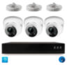 Комплект видеонаблюдения IP 2Мп KIT-A203IPM-POE 3 камеры с микрофоном для помещения, питание PoE, ночная съёмка