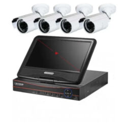 Готовый комплект 2Mp AHD видеонаблюдения для дачи, дома, офиса на 4 уличные камеры PST AHD-K9104CH