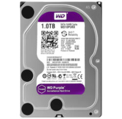 Жесткий диск HDD 3.5 Western Digital Purple SATA 1Тб внутренний (восстановленный)