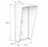 Козырек для панелей доступа UD-CR101 и UD-CR301 серый PETG, защита от осадков и солнца