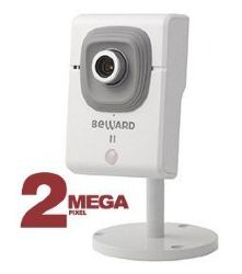 IP камера Beward N500 с микрофоном комнатная 2 МП, 4.0 мм (72°), 30 кадр/с, 0.05 Лк