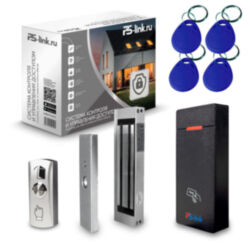 Система СКУД  KIT-M010EM-WP-180 на 1 дверь, электромагнитный НО замок 180 кг, контроллер 10000 карт, EM-Marine 125 кГц