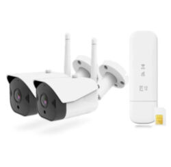 Комплект видеонаблюдения 4G мобильный 2Мп Ps-Link C2TB2-4G на 2 уличные камеры