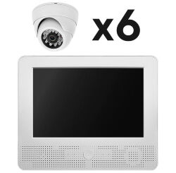 Комплект видеонаблюдения AHD 5Мп  KIT-A9506HD 6 камер для помещения, регистратор с монитором