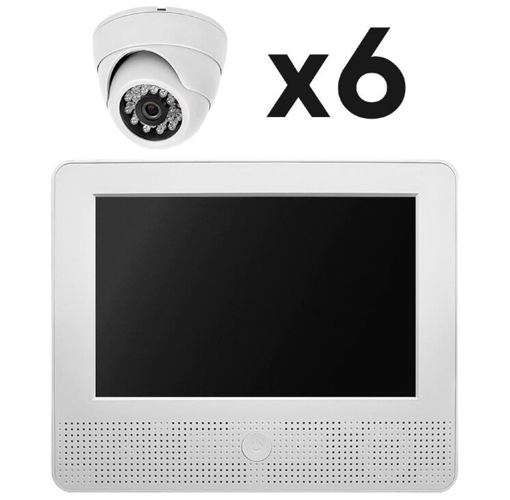 Комплект видеонаблюдения AHD 5Мп KIT-A9506HD 6 камер для помещения, регистратор с монитором