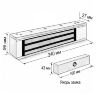 Комплект СКУД Undino KIT-ACP301EM-350 эл. магнитный замок 350кг, RFID