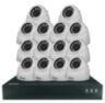 Комплект видеонаблюдения IP Ps-Link KIT-A814IP-POE / 8Мп / 14 камер / питание POE