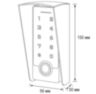 Козырёк для панели доступа Ps-Link PS-TF2EM-WP-W черный petg
