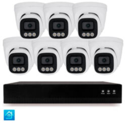 Комплект IP-видеонаблюдения  KIT-A407IP-POE 4 Мп, 7 купольных IP-камер, NVR, 8 PoE портов