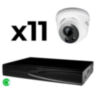 Комплект видеонаблюдения IP 8Мп KIT-A811IP-ST 11 камер для помещения, аналитика, детекция человека, область вторжения