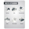 Комплект видеонаблюдения IP 5Мп KIT-A502IP-ST 2 камеры для помещения, аналитика, детекция человека, область вторжения