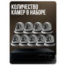 Комплект видеонаблюдения AHD 5Мп KIT-A509HDC 9 камер для помещения с LED-подсветкой, без микрофона