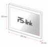 Комплект проводного WIFI видеодомофона KIT-185DP-308RCP-B детекция движения, интерком, реле для замка