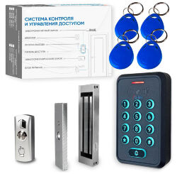 Комплект СКУД KIT-K310EMF-180 эл. магнитный замок 180кг, RFID, WIFI, защита IP66