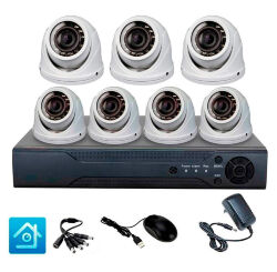 Комплект видеонаблюдения AHD 5Мп KIT-A507HDV-NC 7 камер, антивандальный, без кабеля